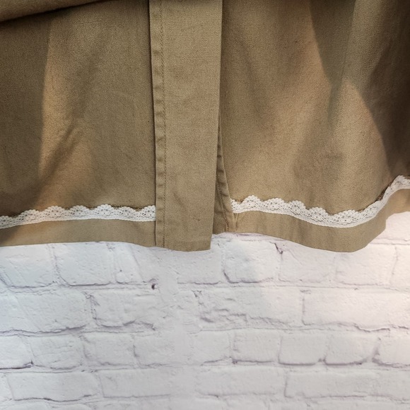 Orvis Tan A-Line 100% Cotton Pull on Women's Plus Size Skirt 18 - Picture 6 of 8